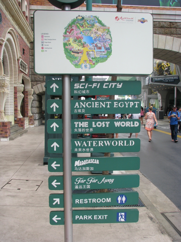 Guide to the Universal Studios, SIng